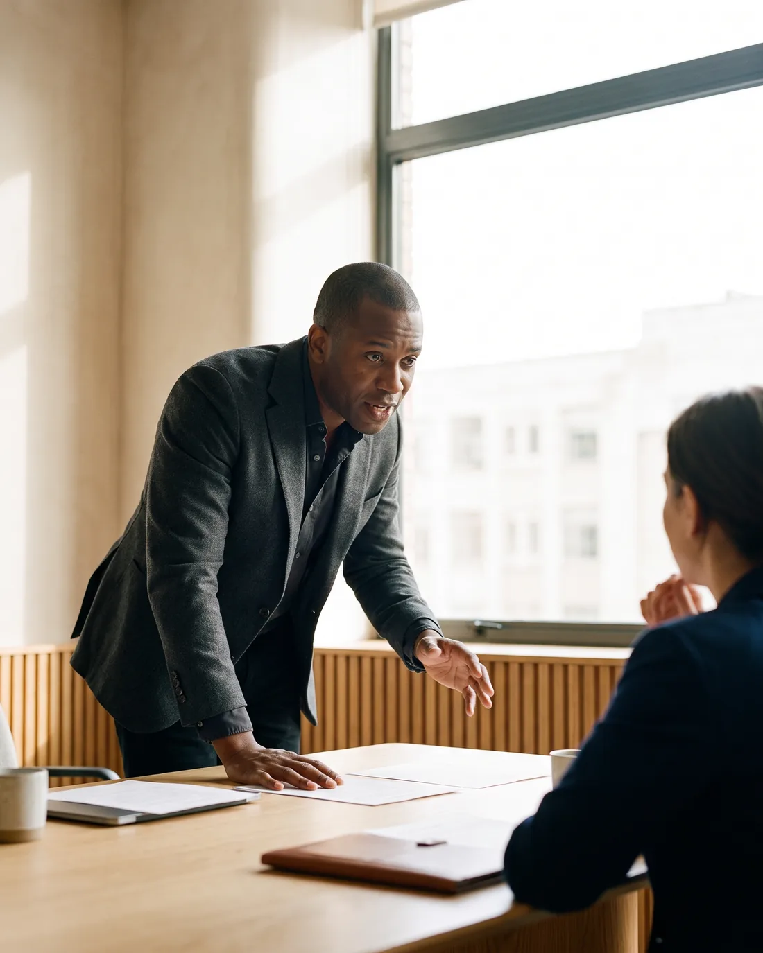A fractional CFO at work in a Denver business setting